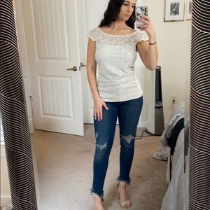 Lace top from Express
